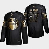 Oilers 97 Connor McDavid Black Gold Adidas Jersey Dyin,baseball caps,new era cap wholesale,wholesale hats